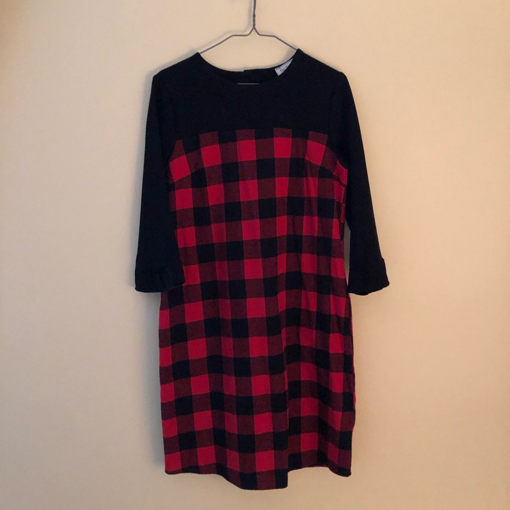 Buffalo plaid boutique dress small